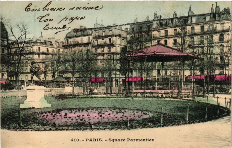 Carte postale ancienne Paris 11e Paris-Square Parmentier à Paris 11e