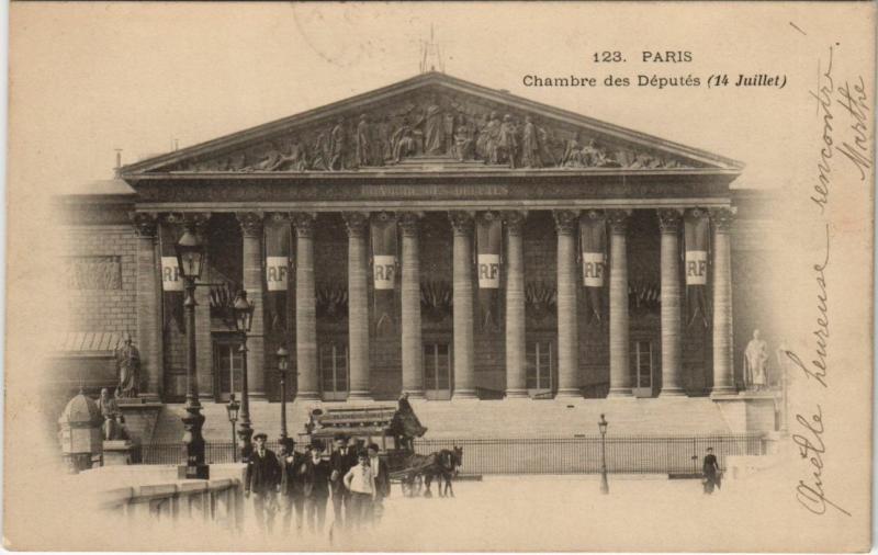 Carte postale ancienne Paris 7e Chambre des Députés à Paris 7e