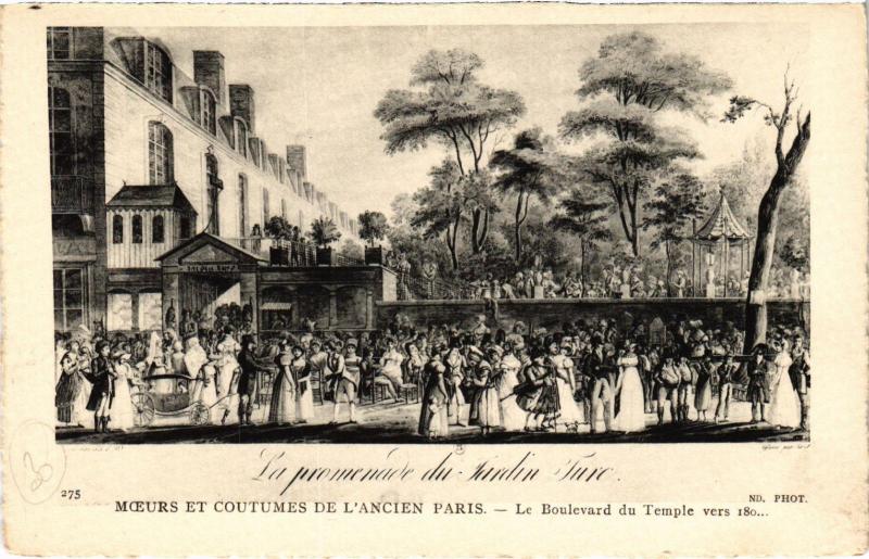 Carte postale ancienne Ancien Paris - Moeurs et Costumes