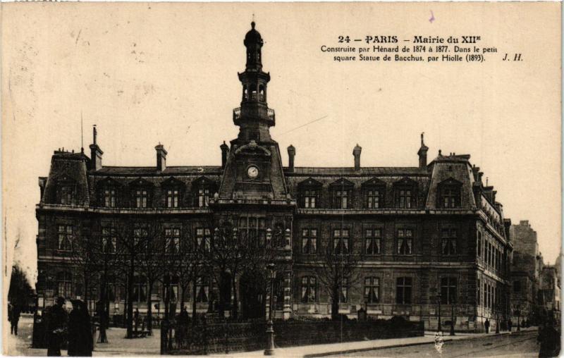 Carte postale ancienne Paris 12e-Mairie à Paris 12e