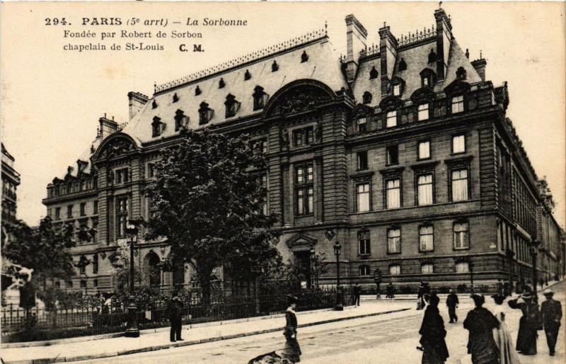 Carte postale ancienne Paris 5e-La Sorbonne à Paris 5e