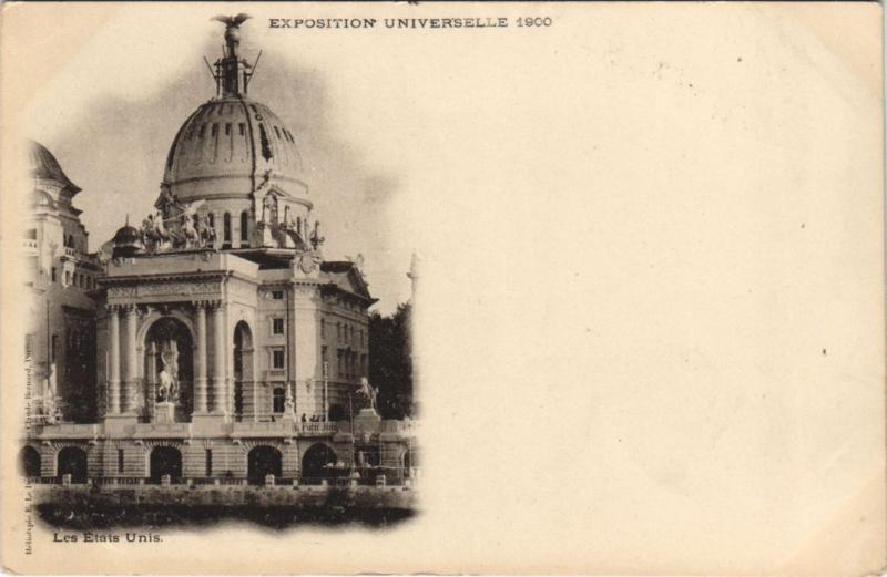 Carte postale ancienne Expo 1900 Paris Les Etats Unis