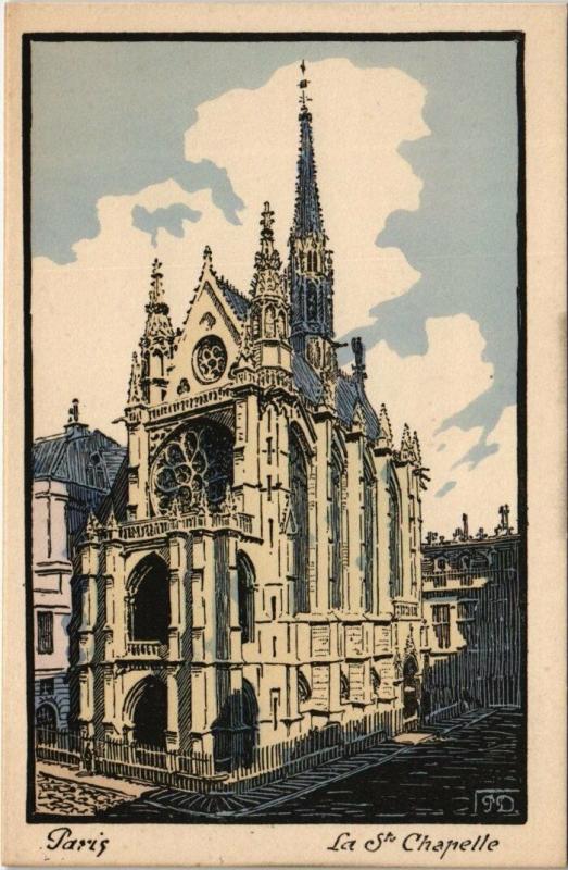 Carte postale ancienne Paris 4e - La Saint- Chapelle à Paris 4e