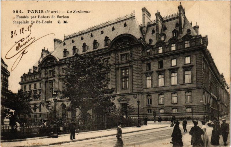 Carte postale ancienne Paris 5e-La Sorbonne à Paris 5e