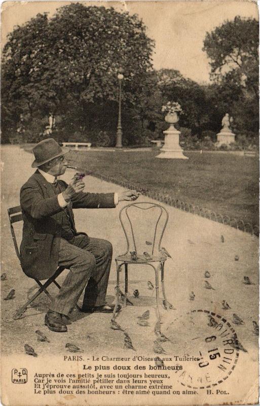 Carte postale ancienne Paris 1e - Le plus doux des bonheurs à Paris 1er