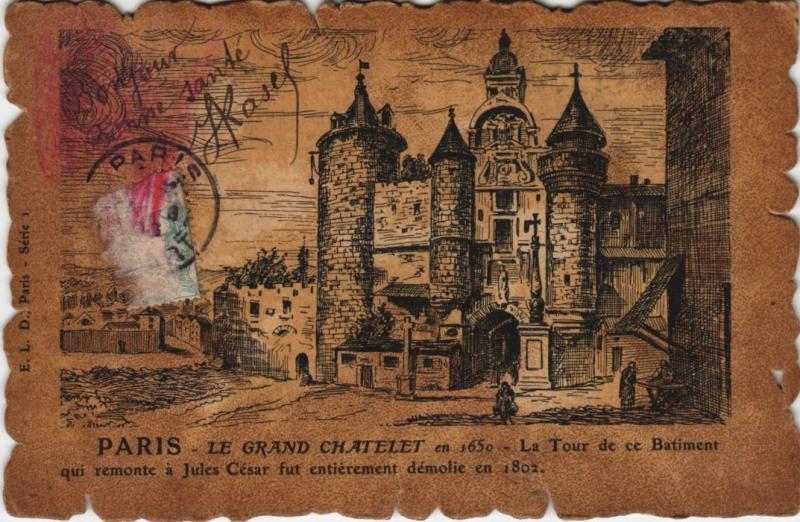 Carte postale ancienne Vieux Paris Le Grand Chatelet