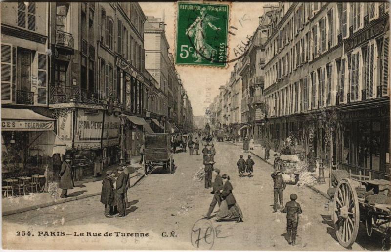 Carte postale ancienne Paris 4e - Rue de Turenne à Paris 4e