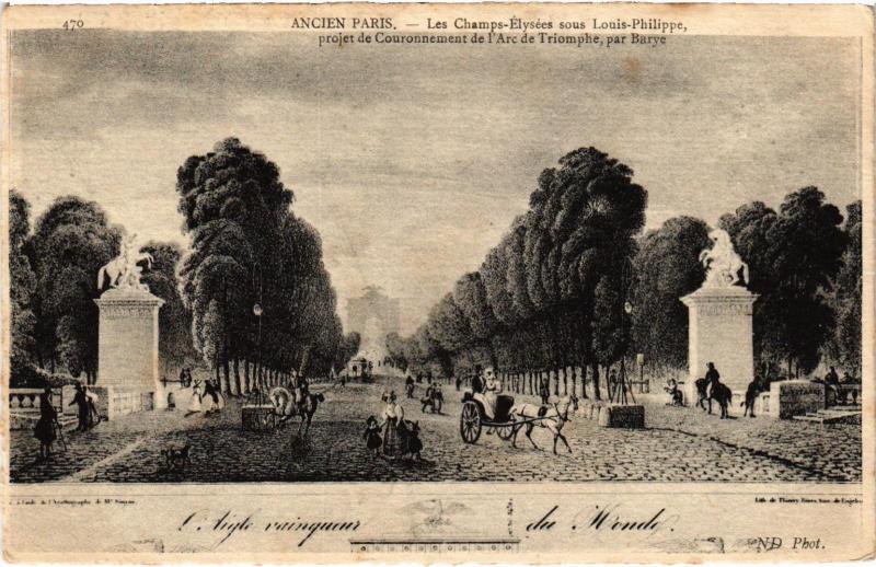 Carte postale ancienne Ancien Paris - Les Champs-Elysées