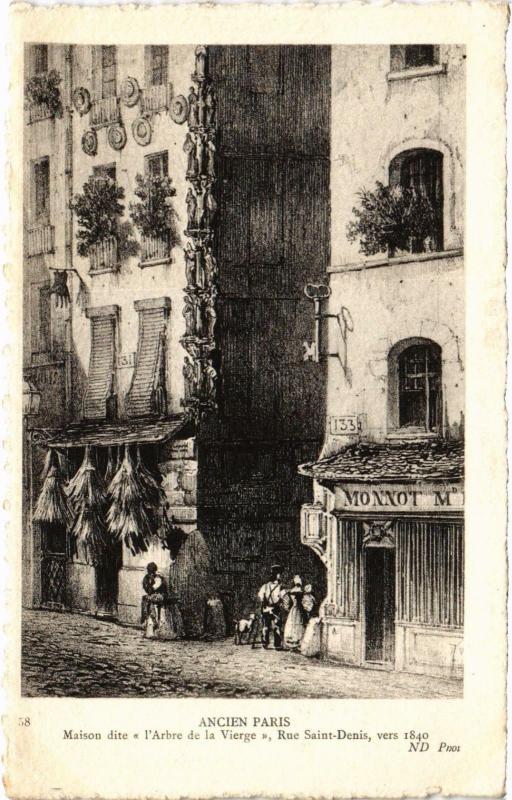 Carte postale ancienne Ancien Paris - Maison dite l'Arabe