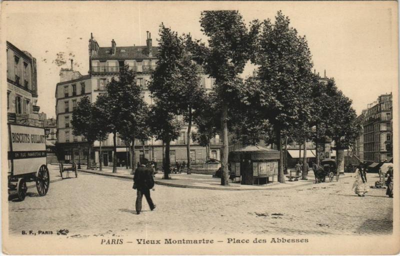 Carte postale ancienne Vieux Montmartre - Place des Abbesses à Paris 18e