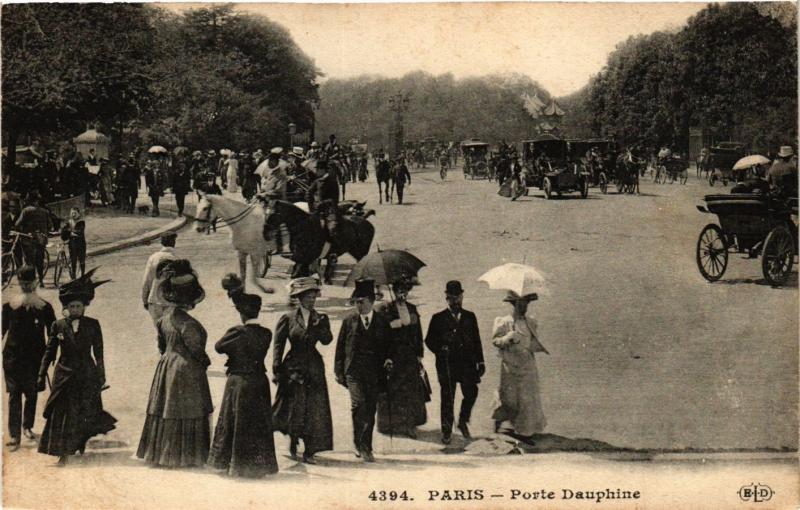 Carte postale ancienne Porte Dauphine à Paris 16e