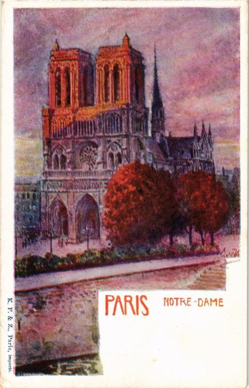 Carte postale ancienne Paris (1e) - Notre Dame de Paris à Paris 1er
