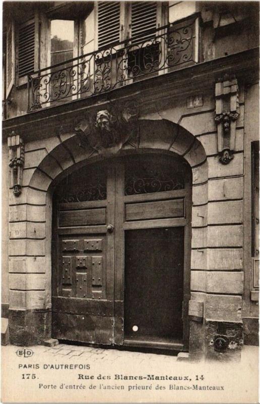 Carte postale ancienne Paris 4e - Rue des Blancs-Manteaux, 14 à Paris 4e
