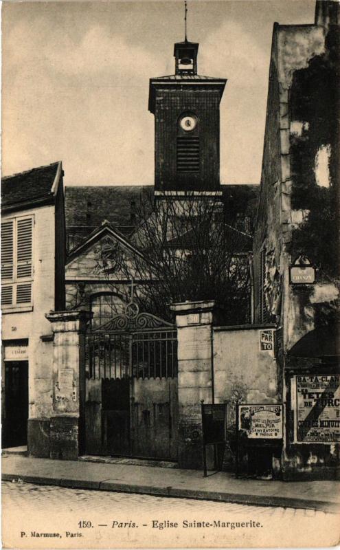Carte postale ancienne Paris 11e Paris-Eglise Sainte-Marguerite à Paris 11e