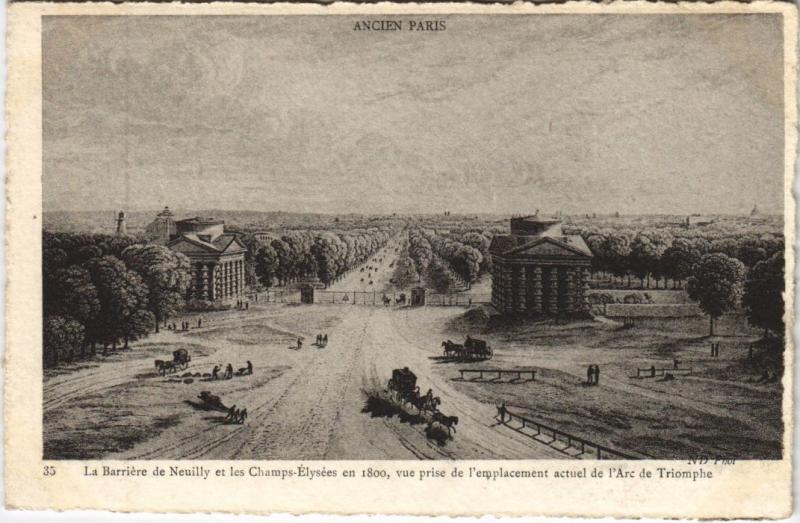 Carte postale ancienne Ancien Paris Barriere de Neuilly