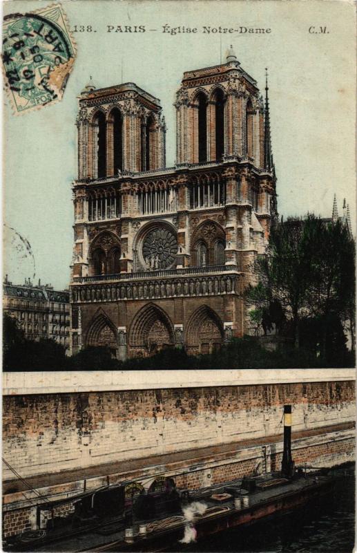 Carte postale ancienne Paris (1e) - Notre Dame de Paris à Paris 1er