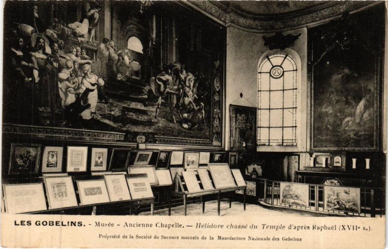 Carte postale ancienne Paris 13e Paris-Les Gobelins-Musée-Ancienne Chapelle, Hélidore à Paris 13e