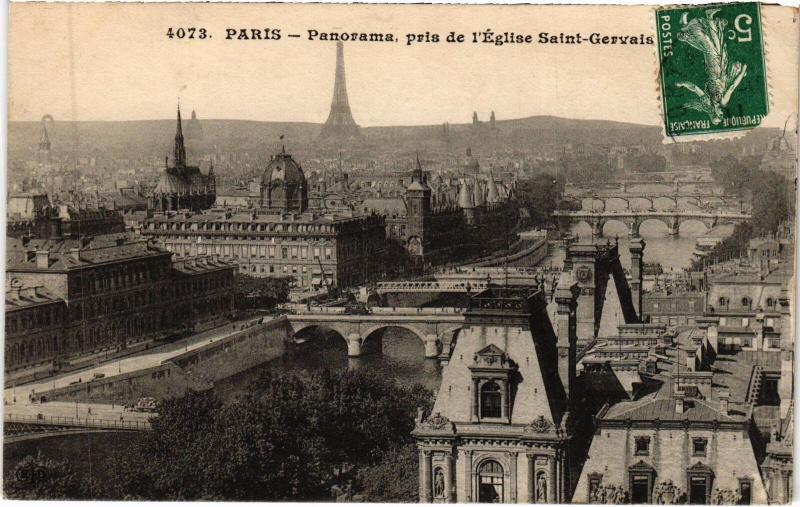 Carte postale ancienne Paris Panorama