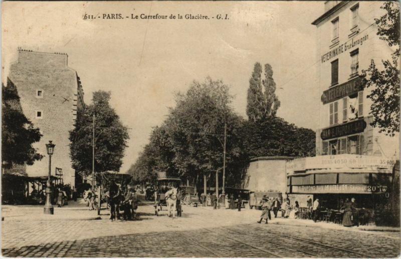 Carte postale ancienne Paris 13e - 611. La Carrefour de la Glaciére à Paris 13e