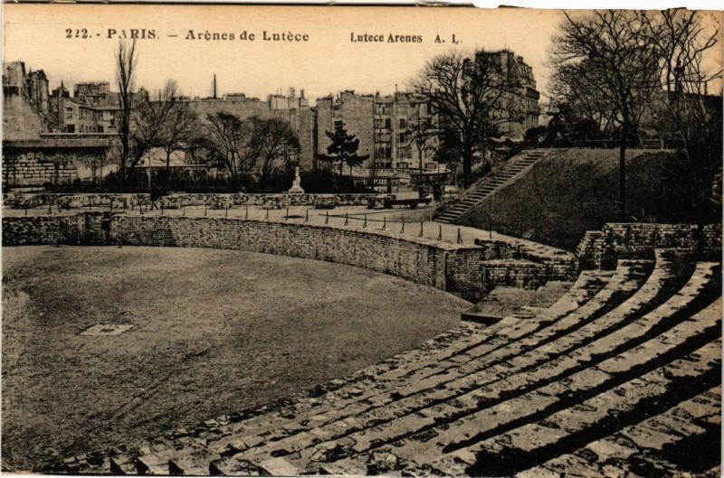 Carte postale ancienne Paris 5e-Arénes de Lutéce à Paris 5e