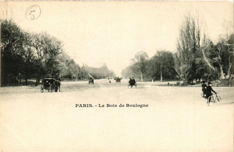 Carte postale ancienne Le Bois de Boulogne à Paris 16e