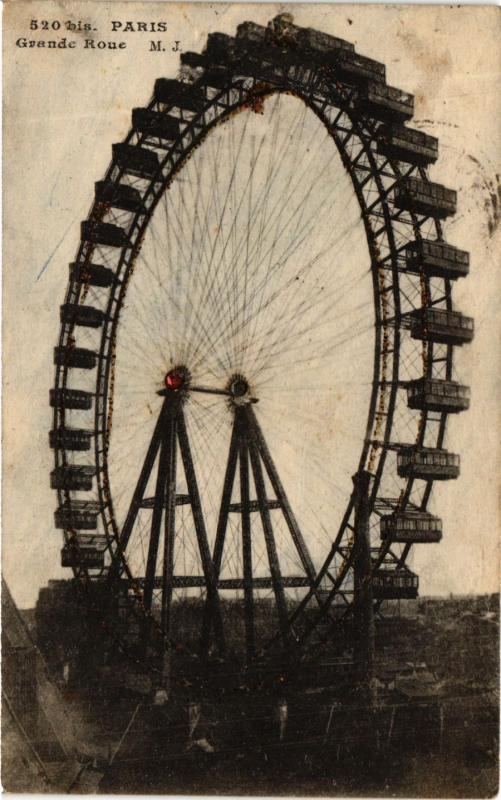Carte postale ancienne Grande Roue à Paris 7e