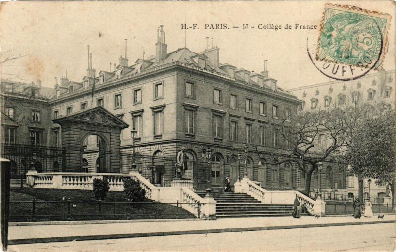 Carte postale ancienne Paris 5e-Le Collége de France à Paris 5e