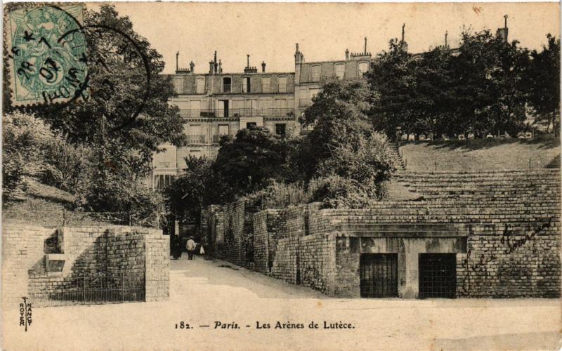 Carte postale ancienne Paris 5e-Les Arénes de Lutéce à Paris 5e