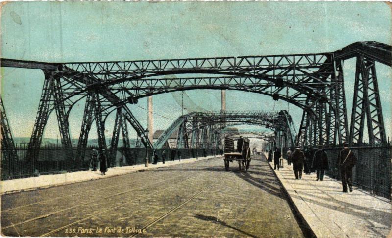 Carte postale ancienne Le Pont de Tolbiac à Paris 13e