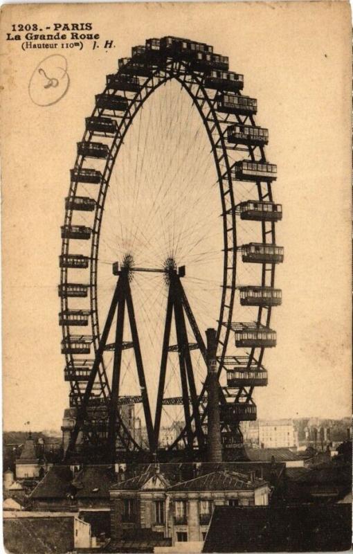 Carte postale ancienne La Grande Roue à Paris 7e