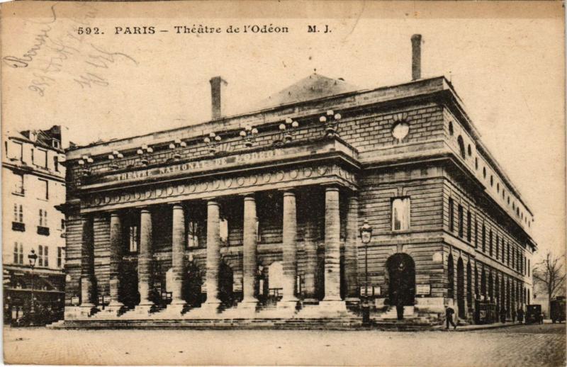 Carte postale ancienne Paris 6e Paris-Théátre de l'Odéon à Paris 6e