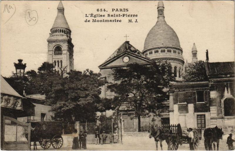 Carte postale ancienne L'Eglise Saint-Pierre de Montmartre à Paris 18e