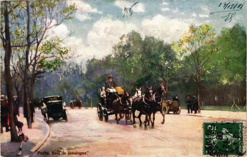 Carte postale ancienne Bois de Boulogne à Paris 16e