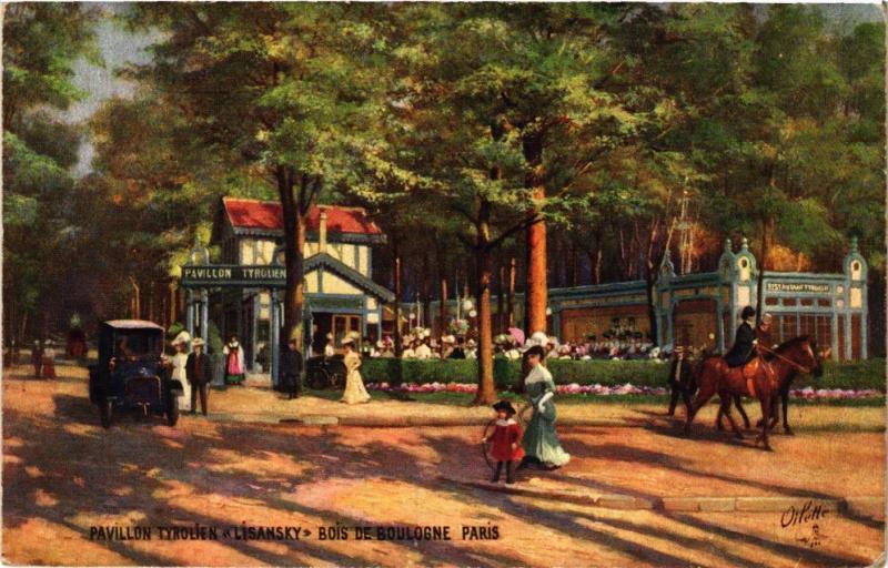 Carte postale ancienne Pavillon tyrolien Lisansky - Bois de Boulogne à Paris 16e