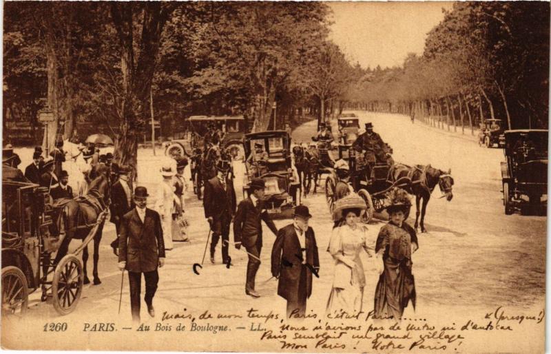 Carte postale ancienne Au Bois de Boulogne à Paris 16e