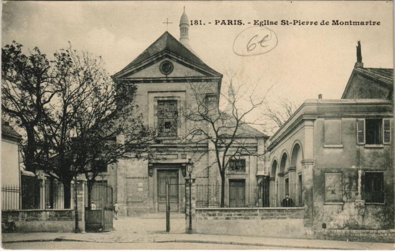 Carte postale ancienne Eglise Saint-Pierre de Montmartre à Paris 18e
