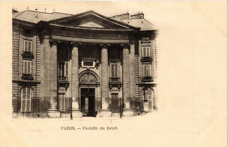 Carte postale ancienne Paris 5e-Faculté de Droit à Paris 5e