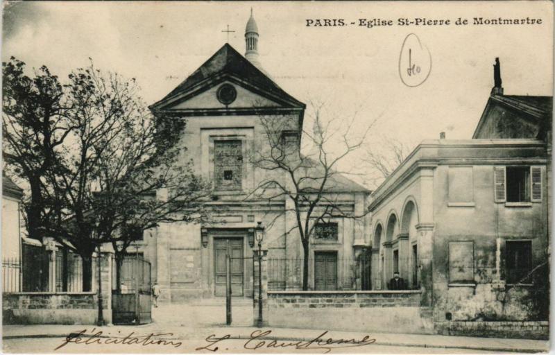 Carte postale ancienne Eglise Saint-Pierre de Montmartre à Paris 18e