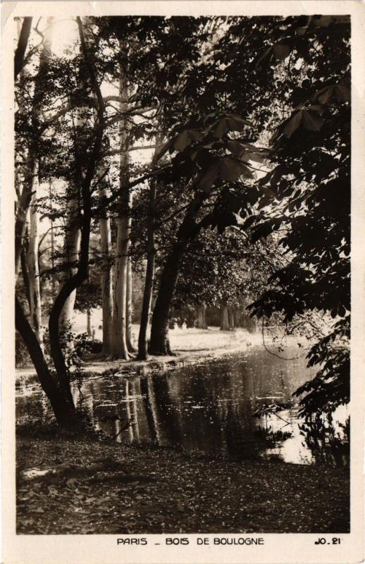 Carte postale ancienne Bois de Boulogne à Paris 16e