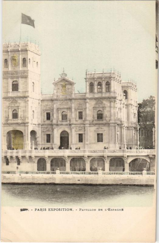 Carte postale ancienne Expo 1900 Paris Pavillon de l'Espagne