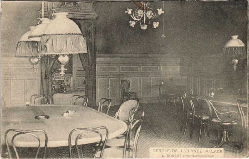 Carte postale ancienne Paris - Cercle de L'Elysée Palace à Paris