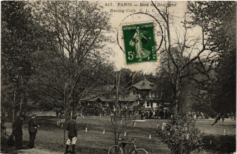 Carte postale ancienne Bois de Boulogne - Racing Club à Paris 16e