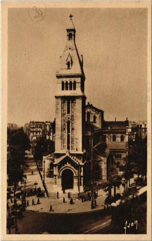 Carte postale ancienne Eglise Saint-Pierre de Montrouge à Paris 14e