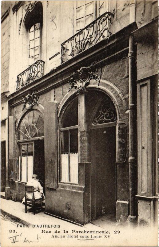 Carte postale ancienne Paris 5e - Rue de la Parcheminerie à Paris 5e