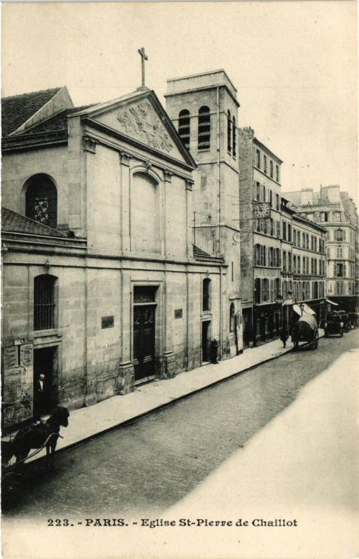 Carte postale ancienne Eglise Saint-Pierre de Chaillot à Paris 8e