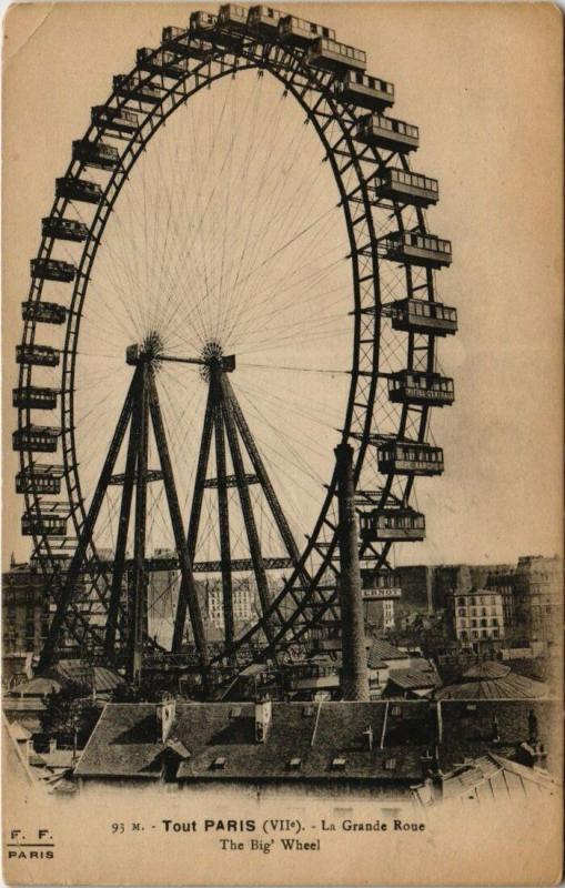 Carte postale ancienne La Grande Roue à Paris 7e