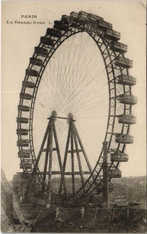 Carte postale ancienne La Grande Roue à Paris 7e
