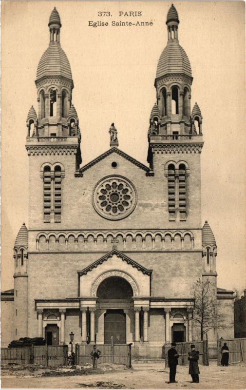 Carte postale ancienne Paris 16e-Eglise Sainte-Anne à Paris 13e