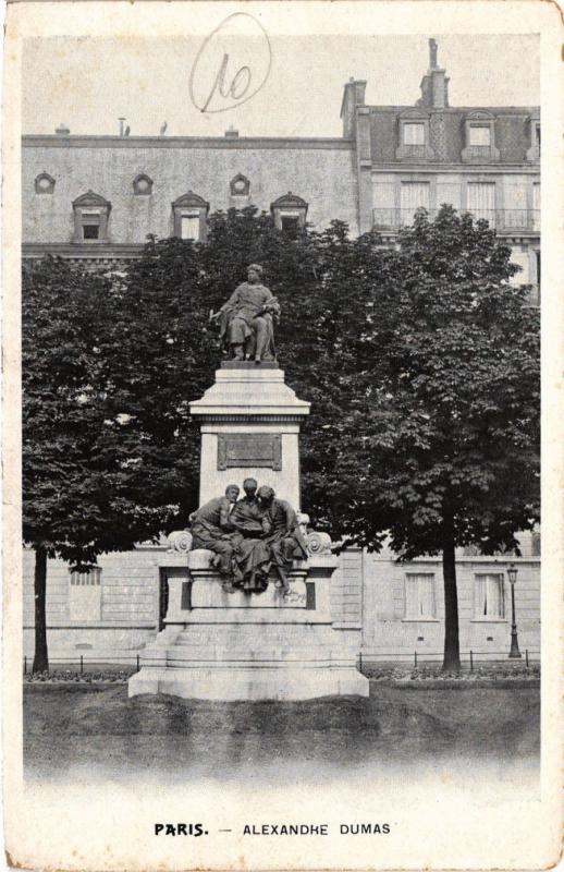 Carte postale ancienne Alexandre Dumas à Paris 17e