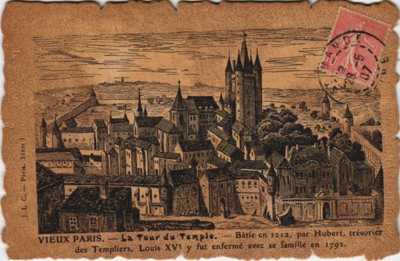 Carte postale ancienne Vieux Paris Tour du Temple